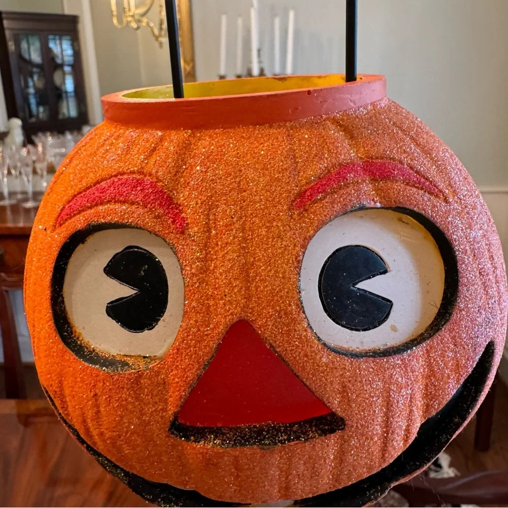 Vintage Illuminations Pumpkin Votive Lantern Halloween